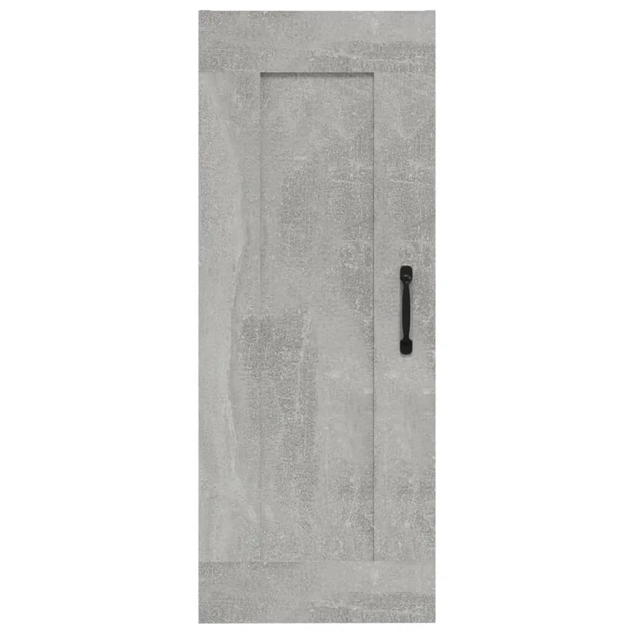 Armoire suspendue Gris béton 35x34x90 cm Bois d'ingénierie - 5
