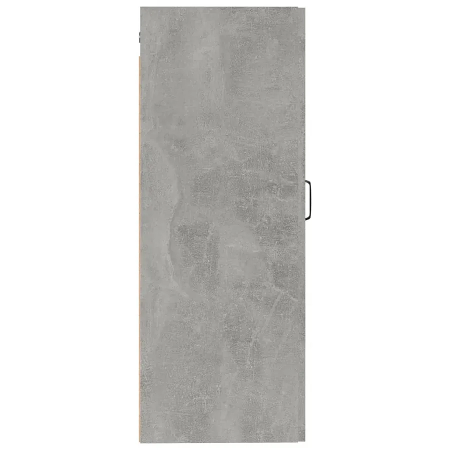 Armoire suspendue Gris béton 35x34x90 cm Bois d'ingénierie - 6