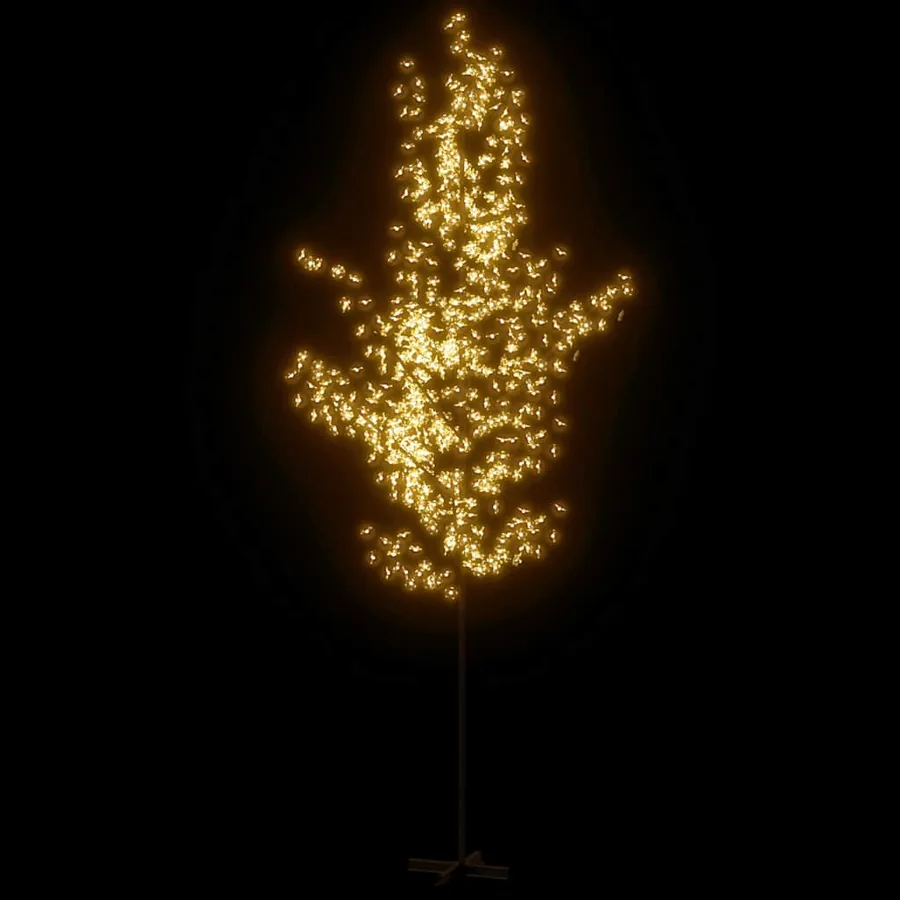 Arbre à LED fleur de cerisier 672 LED Blanc chaud 400 cm - 3