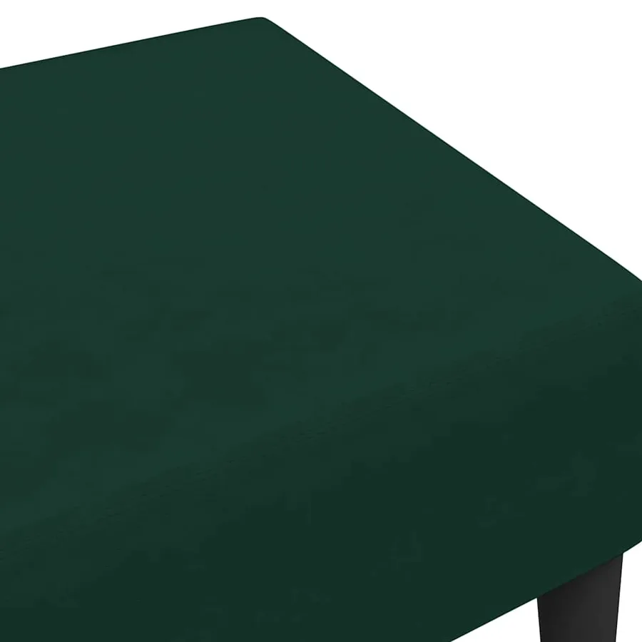 Repose-pied vert foncé 77x55x31 cm velours - 6