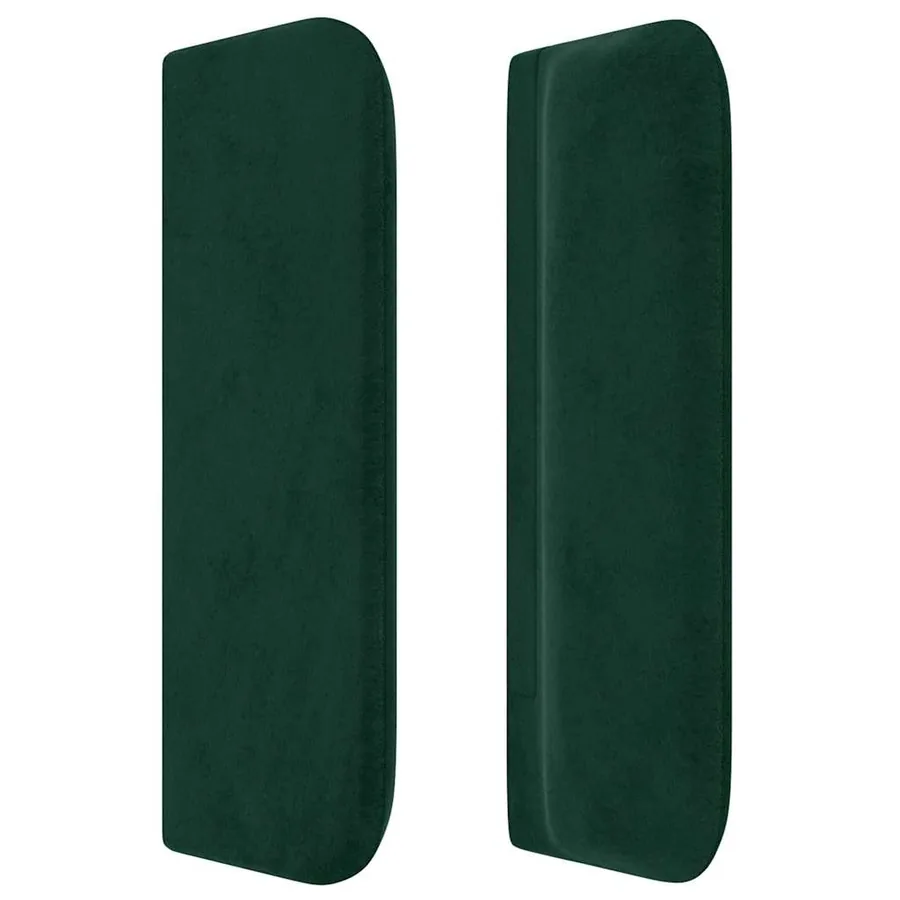 Tête de lit avec oreilles Vert foncé 83x16x78/88 cm Velours - 4
