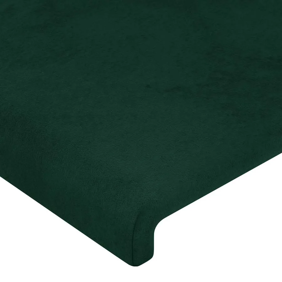 Tête de lit avec oreilles Vert foncé 83x16x78/88 cm Velours - 5