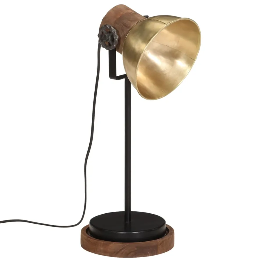 Lampe de bureau 25 W laiton antique 17x17x50 cm E27 - 2