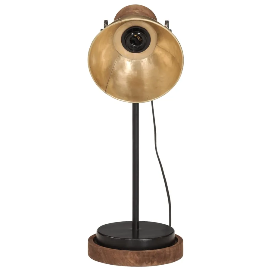 Lampe de bureau 25 W laiton antique 17x17x50 cm E27 - 3