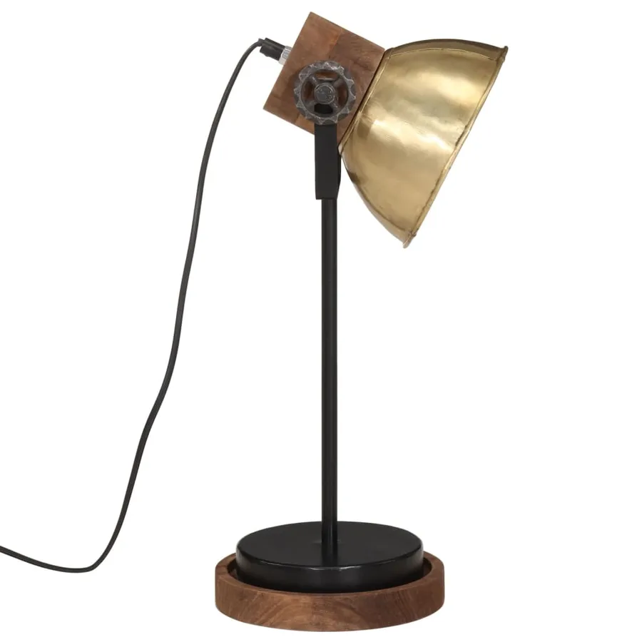 Lampe de bureau 25 W laiton antique 17x17x50 cm E27 - 4