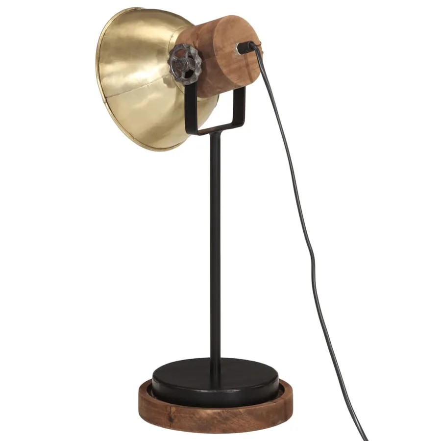 Lampe de bureau 25 W laiton antique 17x17x50 cm E27 - 5
