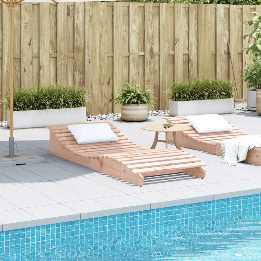 Chaise longue 205x80x31,5 cm bois massif de douglas - 3
