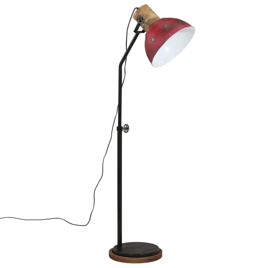 Lampadaire 25 W rouge délavé 30x30x100-150 cm E27 - 2