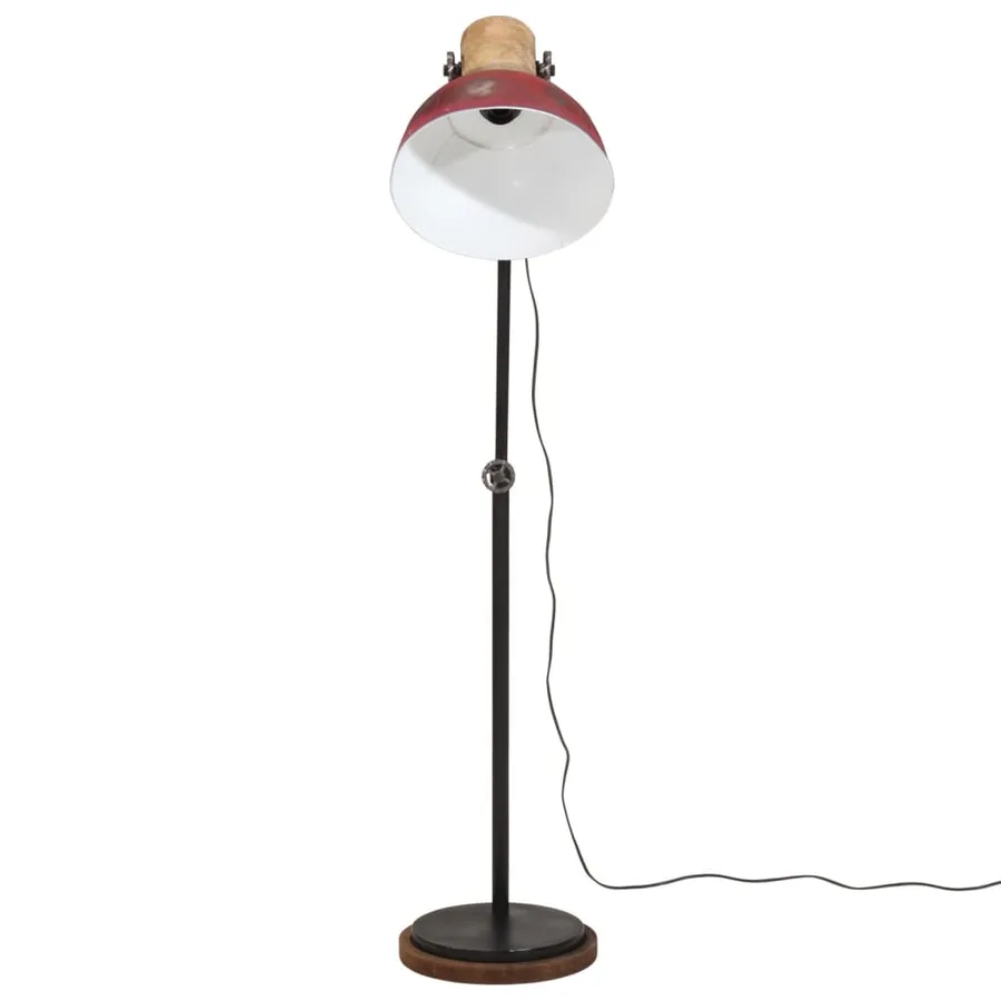 Lampadaire 25 W rouge délavé 30x30x100-150 cm E27 - 3