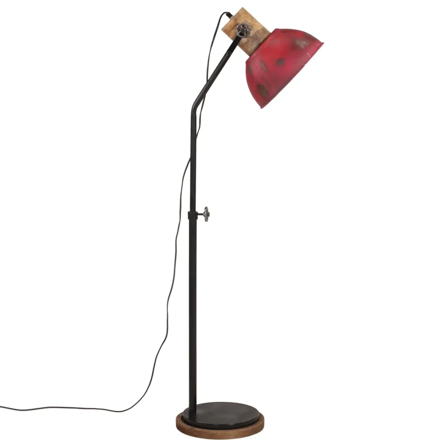 Lampadaire 25 W rouge délavé 30x30x100-150 cm E27 - 4