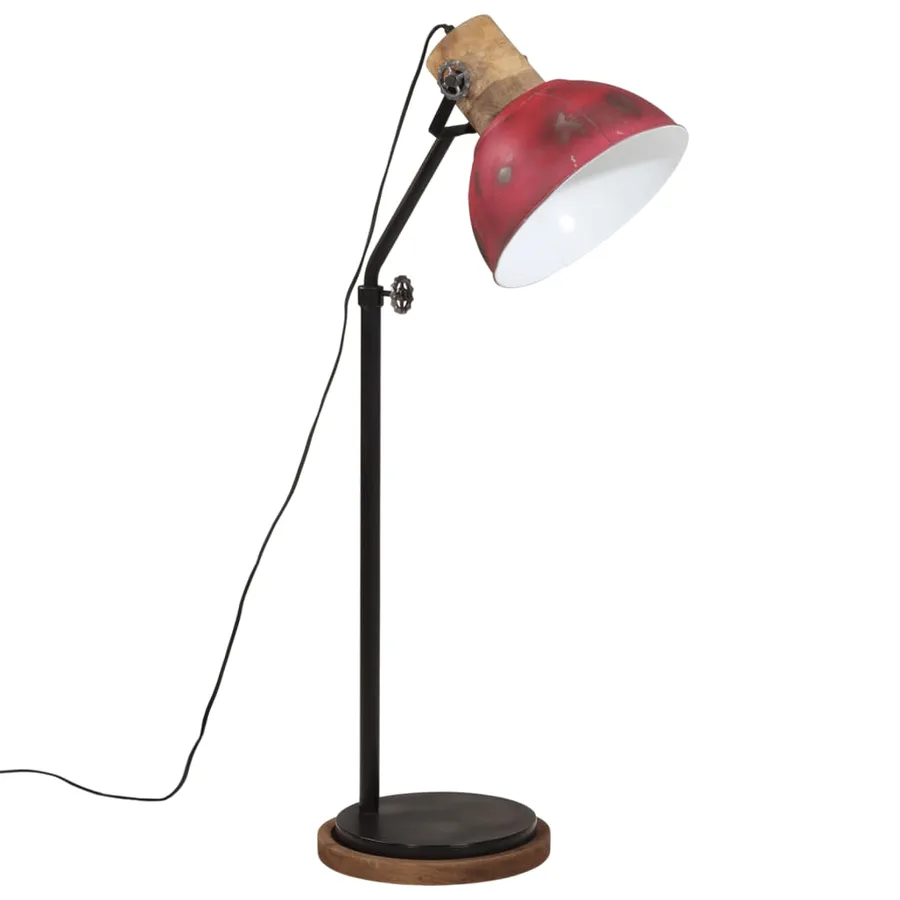 Lampadaire 25 W rouge délavé 30x30x100-150 cm E27 - 6
