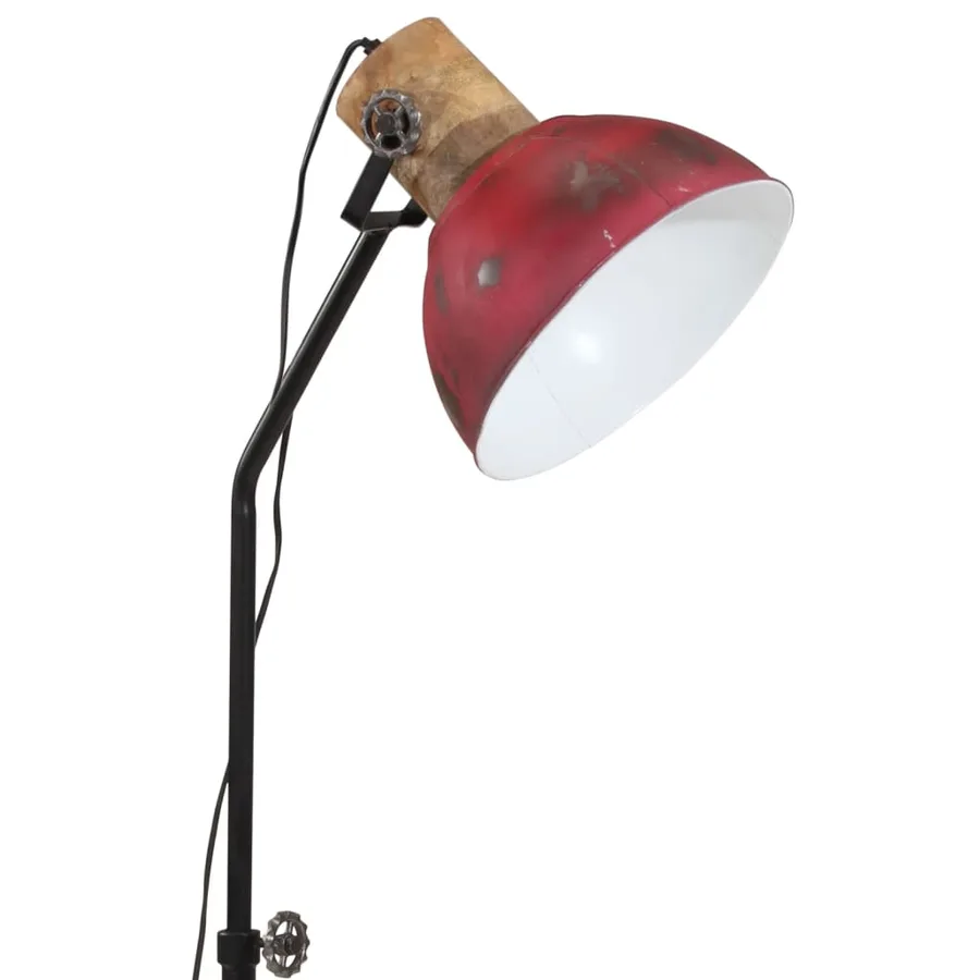 Lampadaire 25 W rouge délavé 30x30x100-150 cm E27 - 8