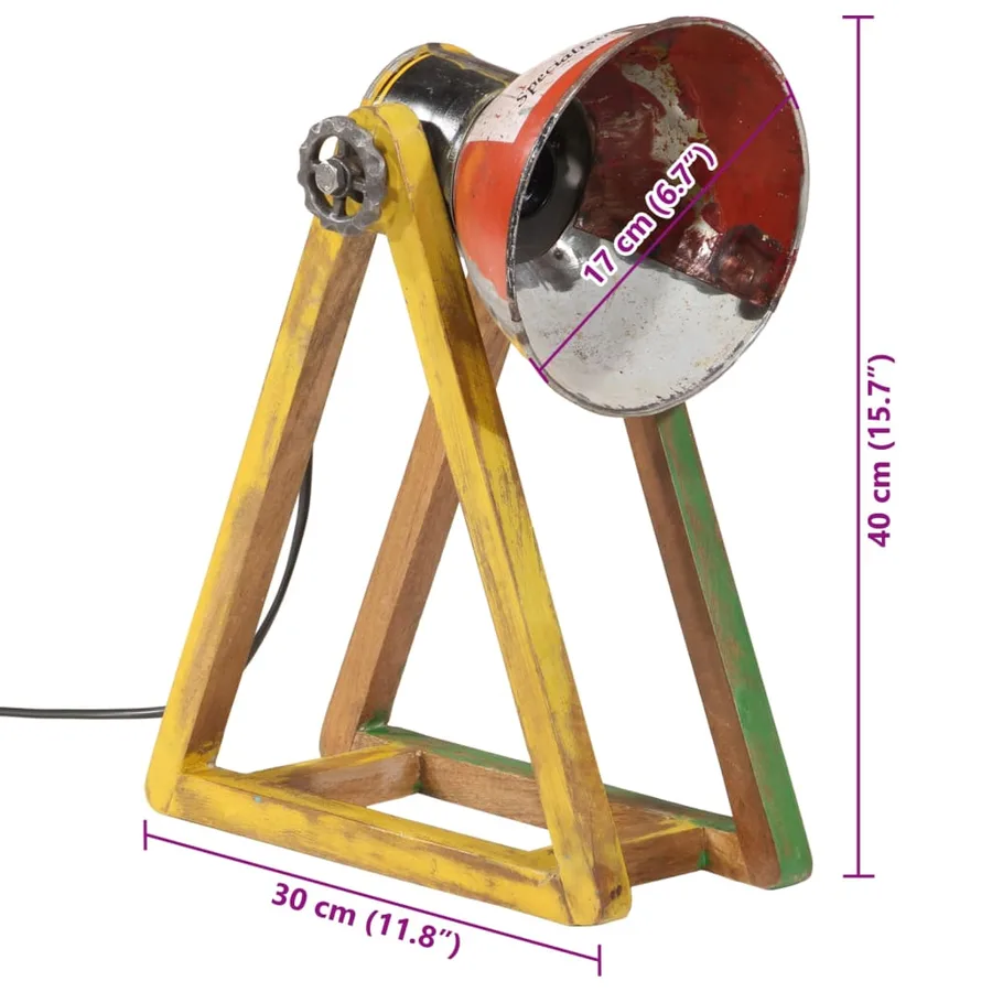Lampe de bureau 25 W multicolore 30x17x40 cm E27 - 11