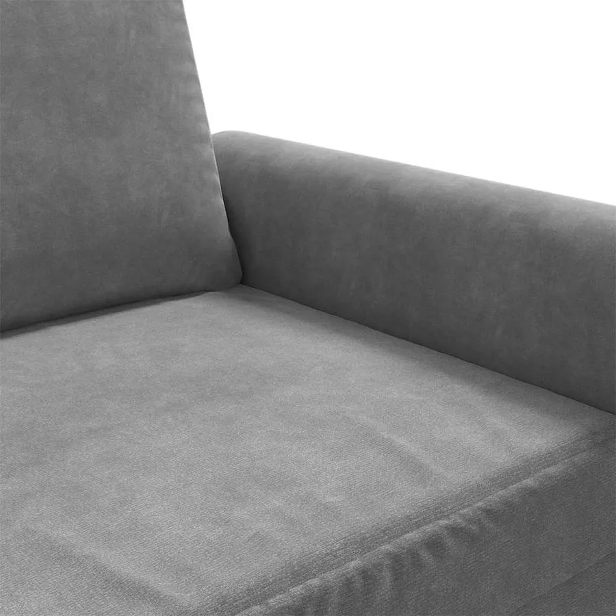 Fauteuil Gris foncé 60 cm Velours - 7