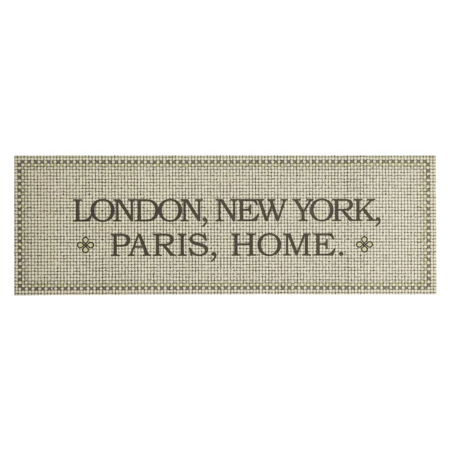Tapis de cuisine lavable imprimé Home capitales 60x180 cm - 2
