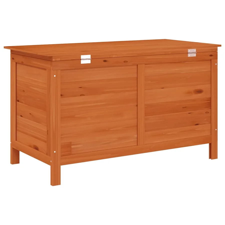 Boîte de rangement de jardin 99x49,5x58,5 cm bois massif sapin - 6