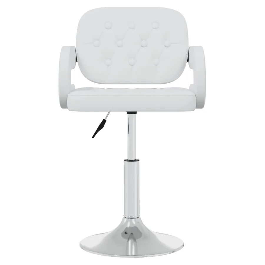 Chaises pivotantes à manger lot de 4 Blanc Similicuir - 3