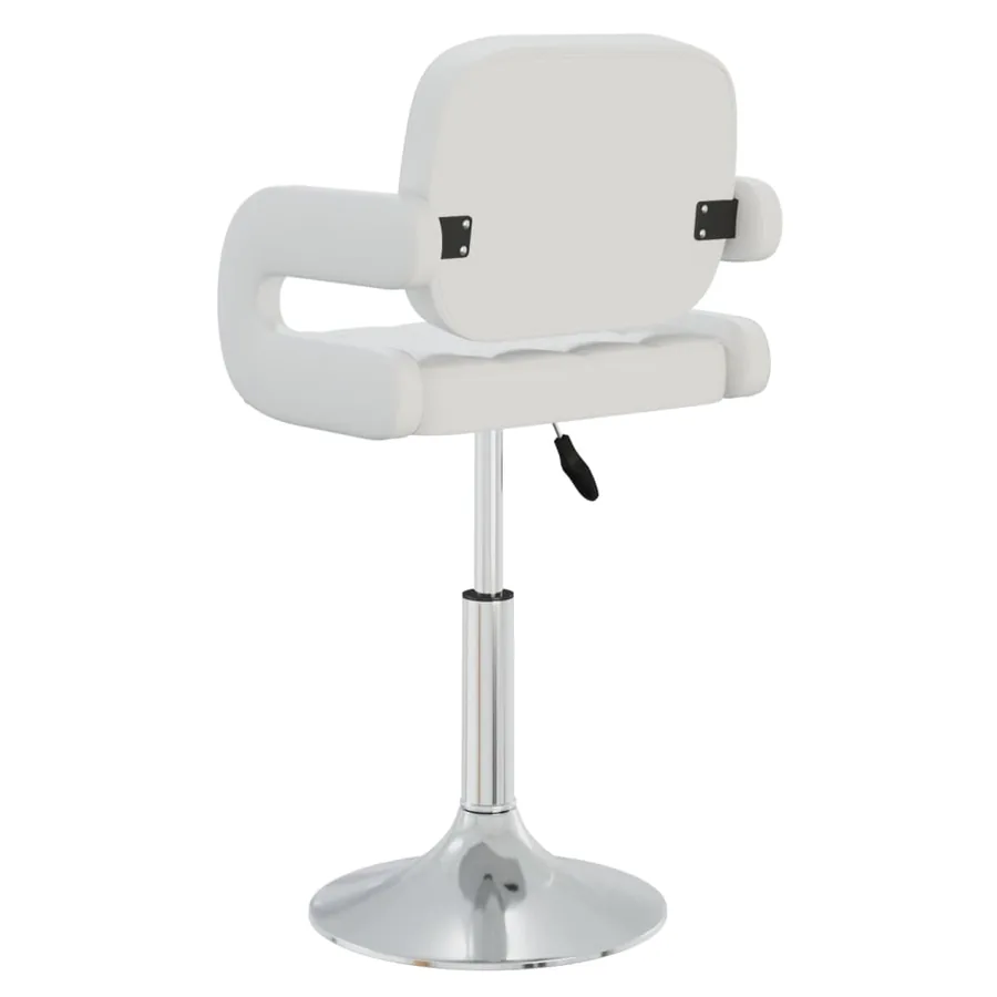 Chaises pivotantes à manger lot de 4 Blanc Similicuir - 5