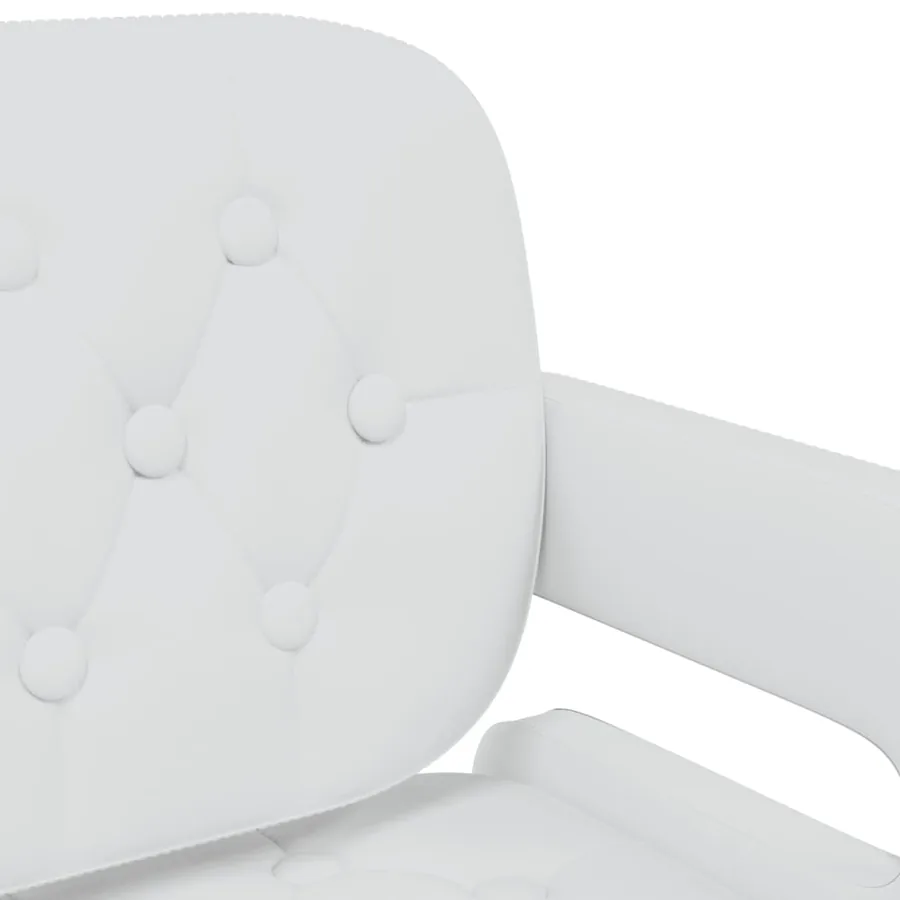Chaises pivotantes à manger lot de 4 Blanc Similicuir - 7