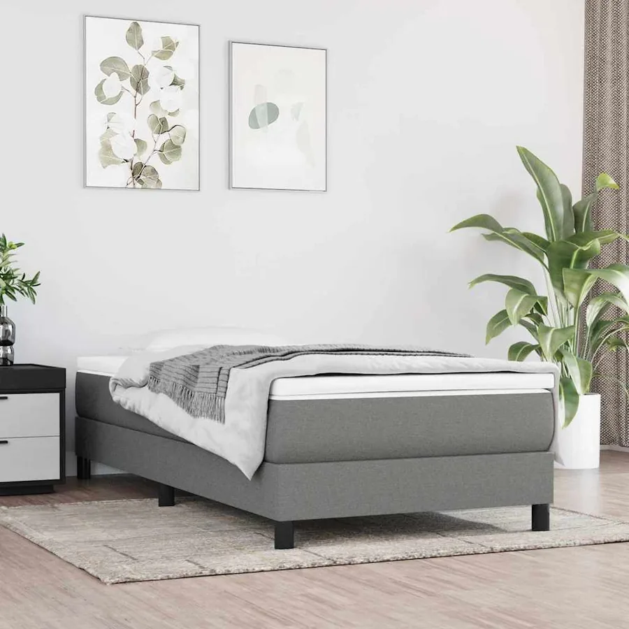 Matelas à ressorts ensachés Moyen 120 x 190 cm Gris