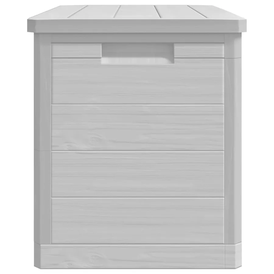 Boîte à coussins d'extérieur gris 77,5x44,5x53 cm polypropylène - 6