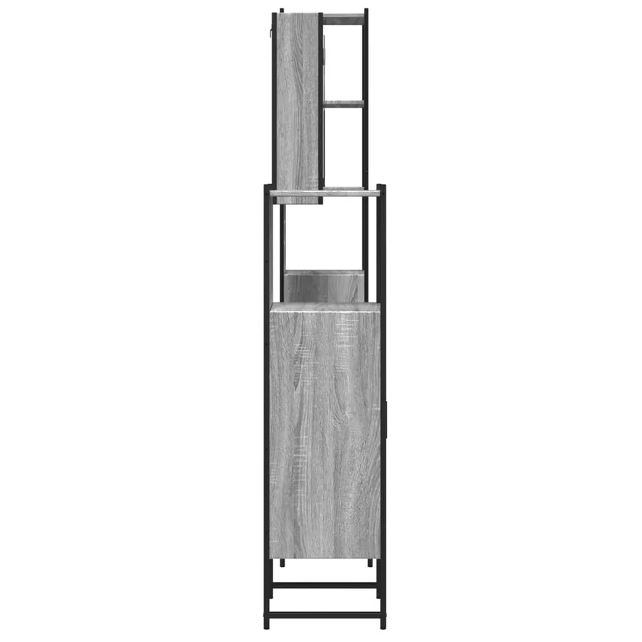 Ensemble d'armoires de salle de bain 4 pcs sonoma gris - 7