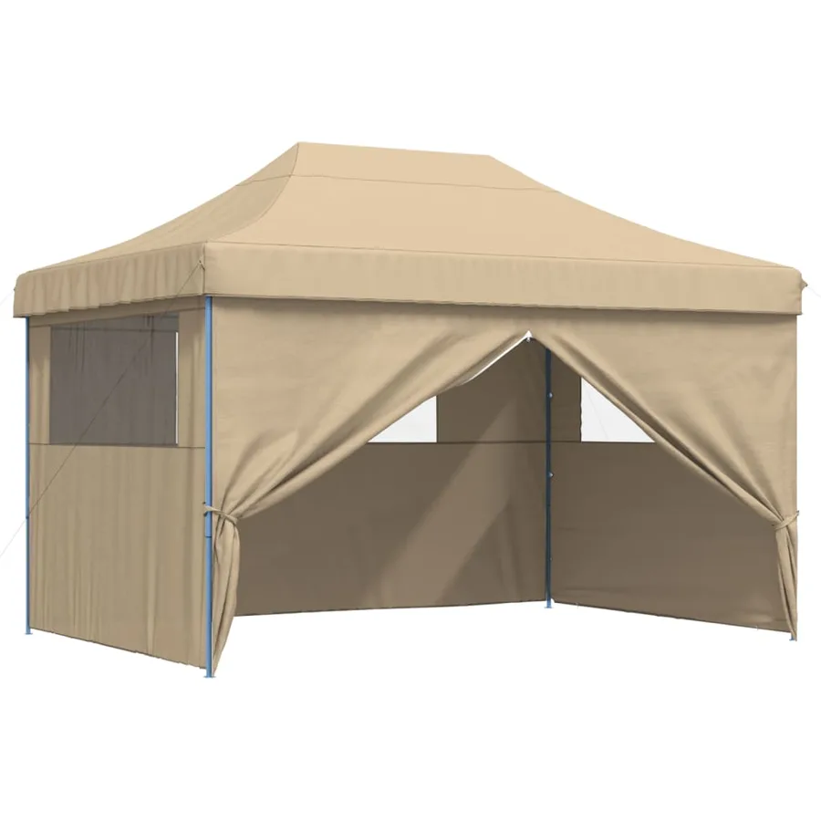 Tente de réception pliable escamotable avec 4 parois latérales - 7