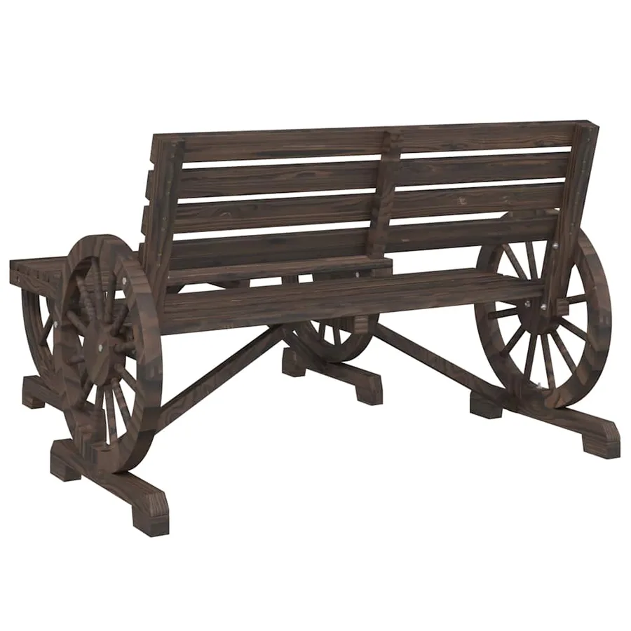 Salon de jardin 2 pcs bois de sapin massif - 5