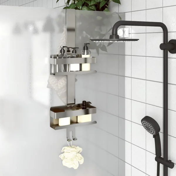 Support de douche suspendu acier inoxydable 304 brossé