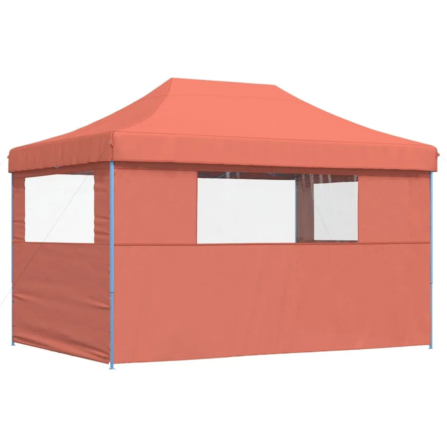 Tente de réception pliable escamotable avec 3 parois latérales - 5