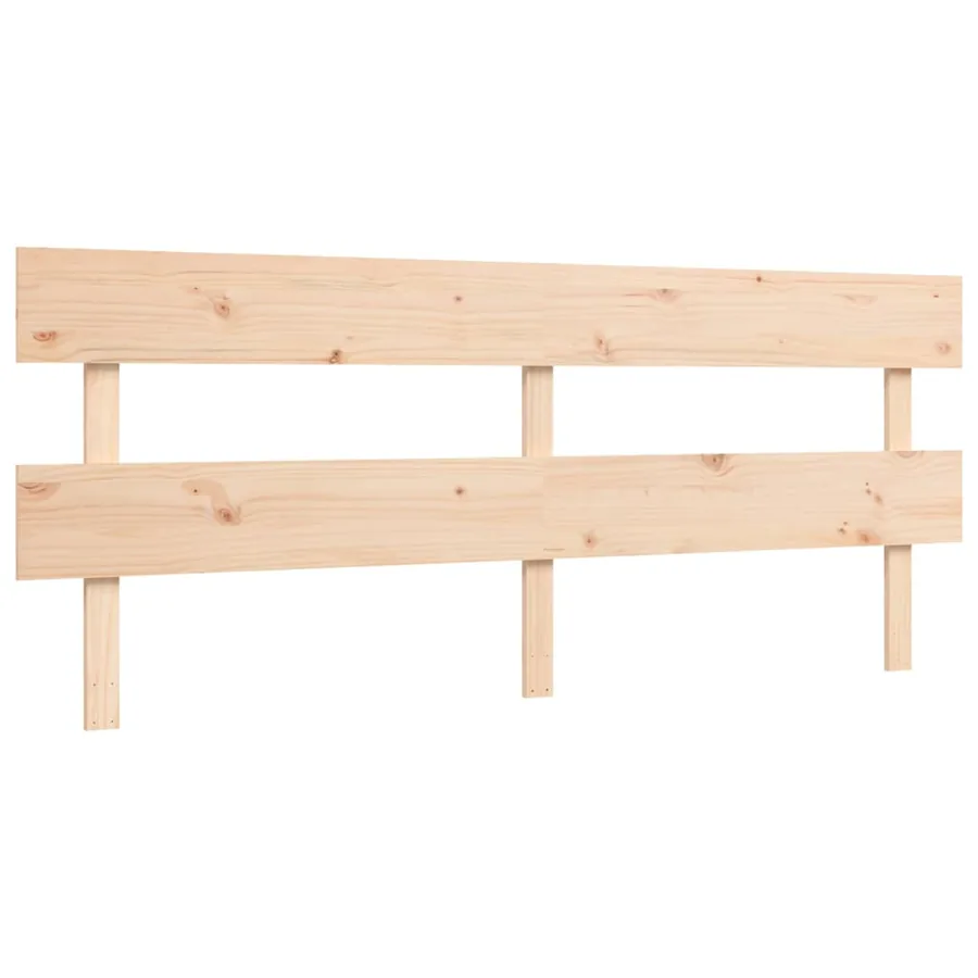 Cadre de lit sans matelas bois massif de pin - 8