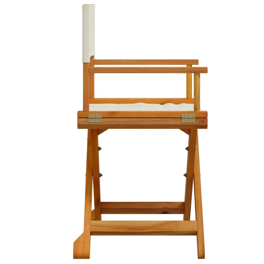 Chaises de jardin pliables lot de 6 blanc crème tissu - 5