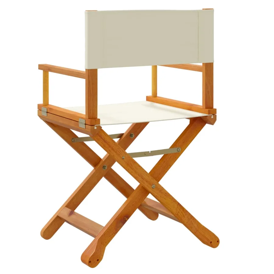 Chaises de jardin pliables lot de 6 blanc crème tissu - 6