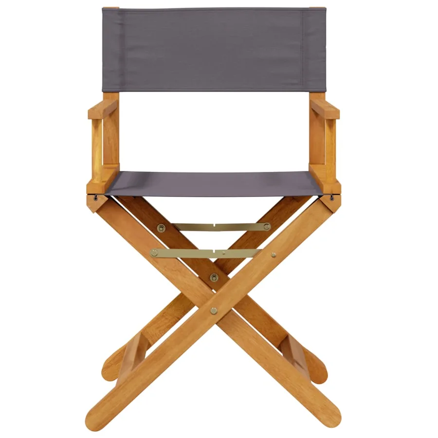 Chaises de jardin pliables lot de 4 gris foncé tissu - 3