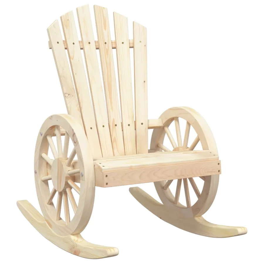 Chaises à bascule Adirondack lot de 2 bois de sapin massif - 4