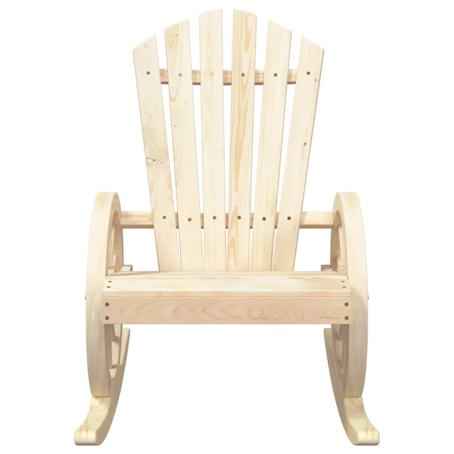 Chaises à bascule Adirondack lot de 2 bois de sapin massif - 5