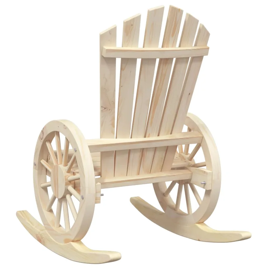 Chaises à bascule Adirondack lot de 2 bois de sapin massif - 7