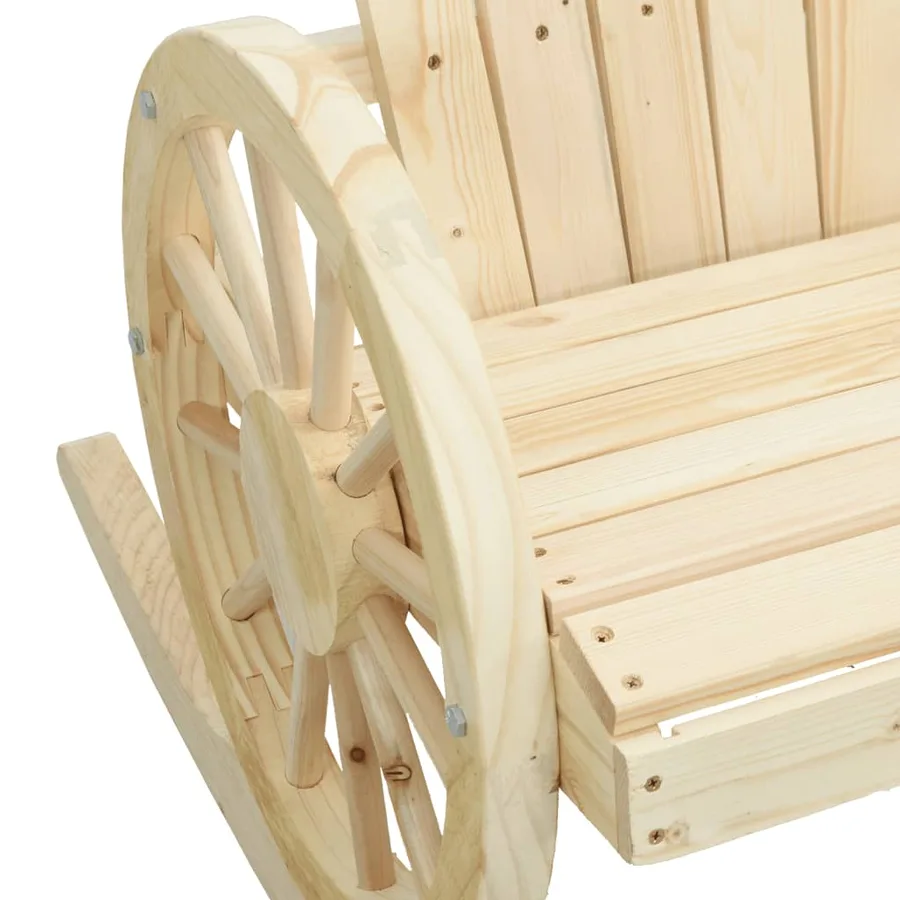 Chaises à bascule Adirondack lot de 2 bois de sapin massif - 9