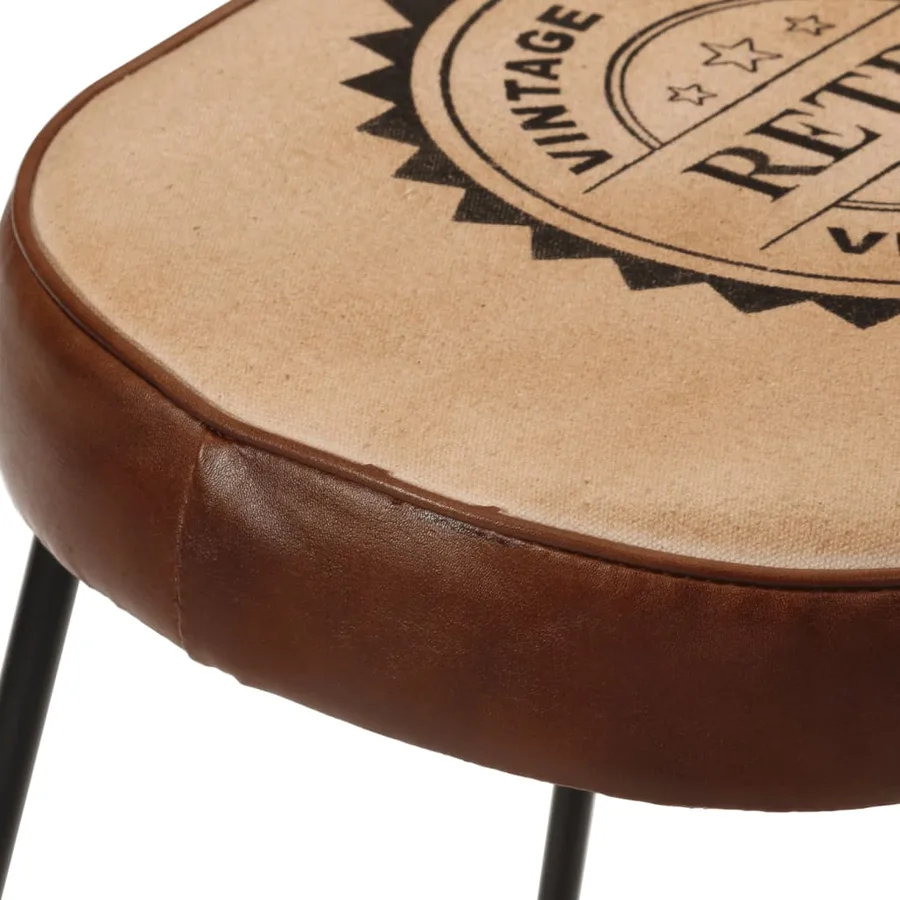 Tabourets de bar lot de 2 marron foncé 44x37,5x78 cm - 7