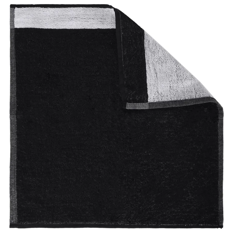 Ensemble de serviettes 12 pcs noir coton - 11