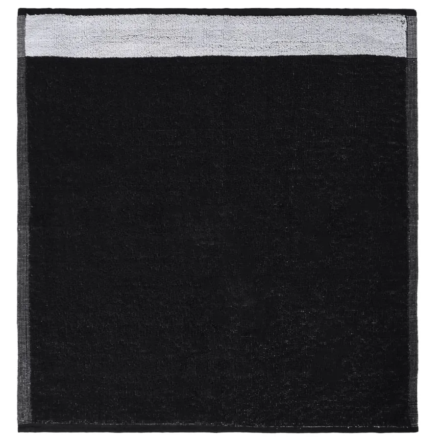 Ensemble de serviettes 12 pcs noir coton - 8