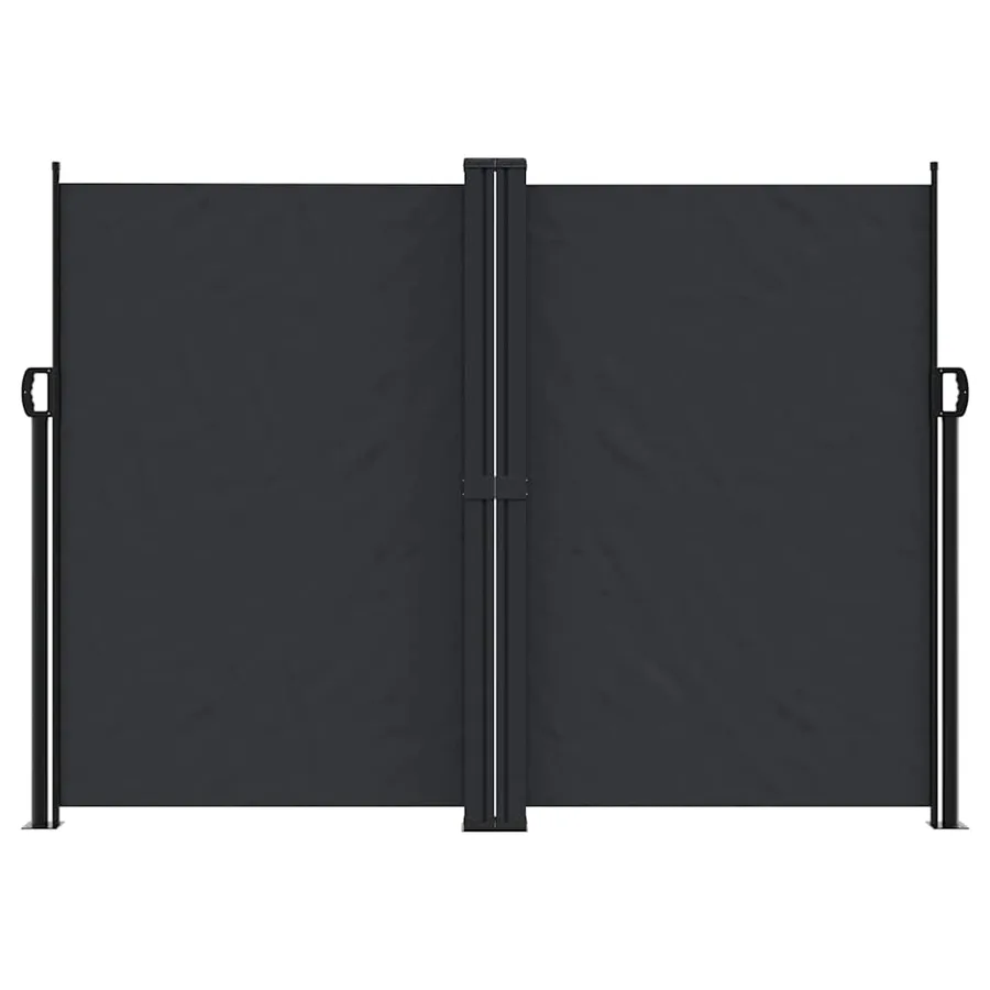 Auvent latéral rétractable noir 180x600 cm - 3