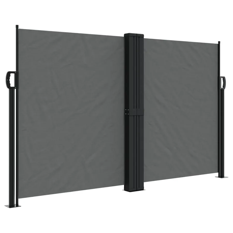 Auvent latéral rétractable anthracite 140x600 cm - 2