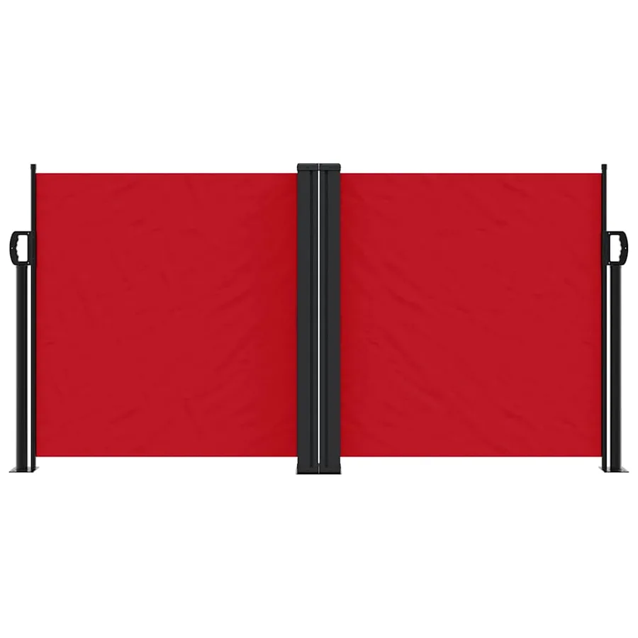 Auvent latéral rétractable rouge 120x1000 cm - 3
