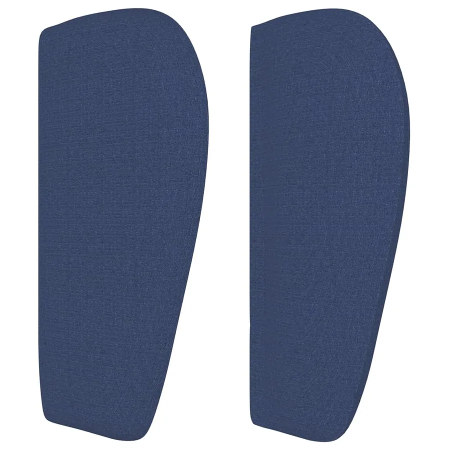 Tête de lit avec oreilles Bleu 103x23x78/88 cm Tissu - 4