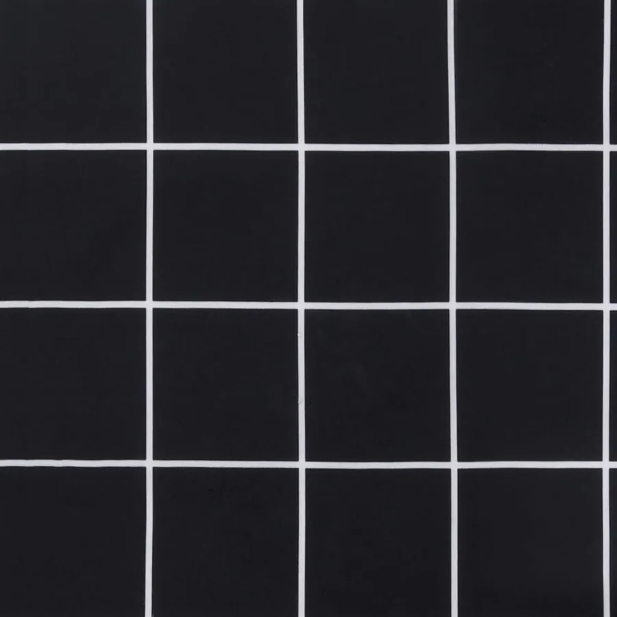 Coussin de palette motif à carreaux noir 120x80x12 cm tissu - 8