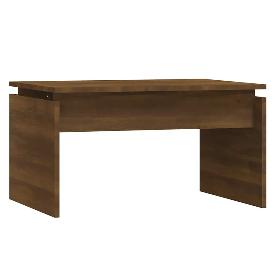 Table basse Chêne marron 68x50x38 cm Bois d'ingénierie - 2