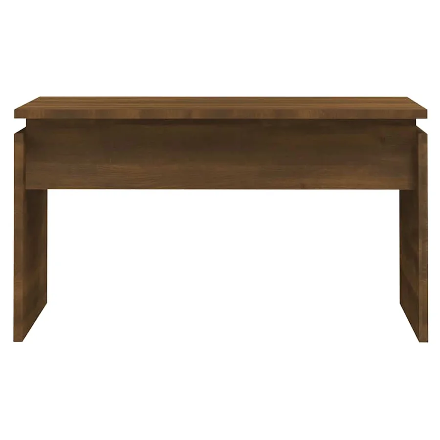 Table basse Chêne marron 68x50x38 cm Bois d'ingénierie - 4