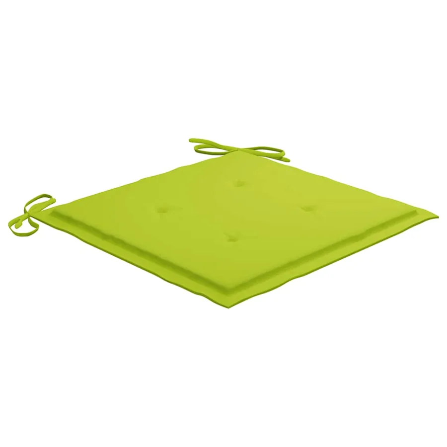 Chaises pliables de jardin lot de 6 avec coussins Bois d'acacia - 10