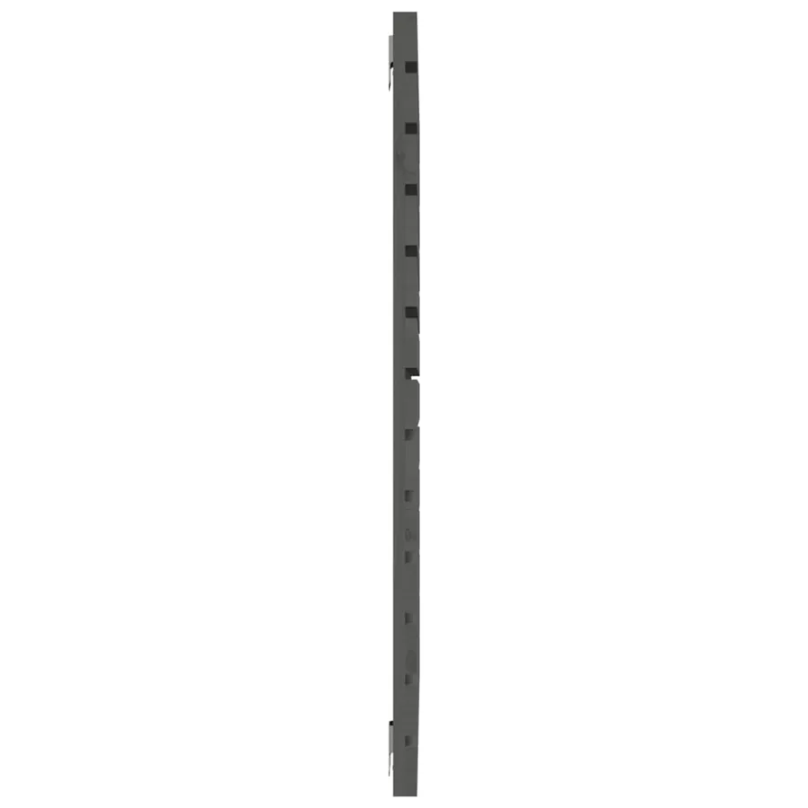 Tête de lit murale Gris 146x3x91,5 cm Bois massif de pin - 5